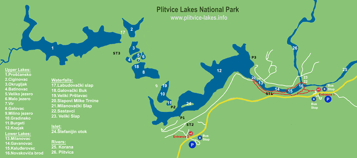 Plitvice Lakes Trail A