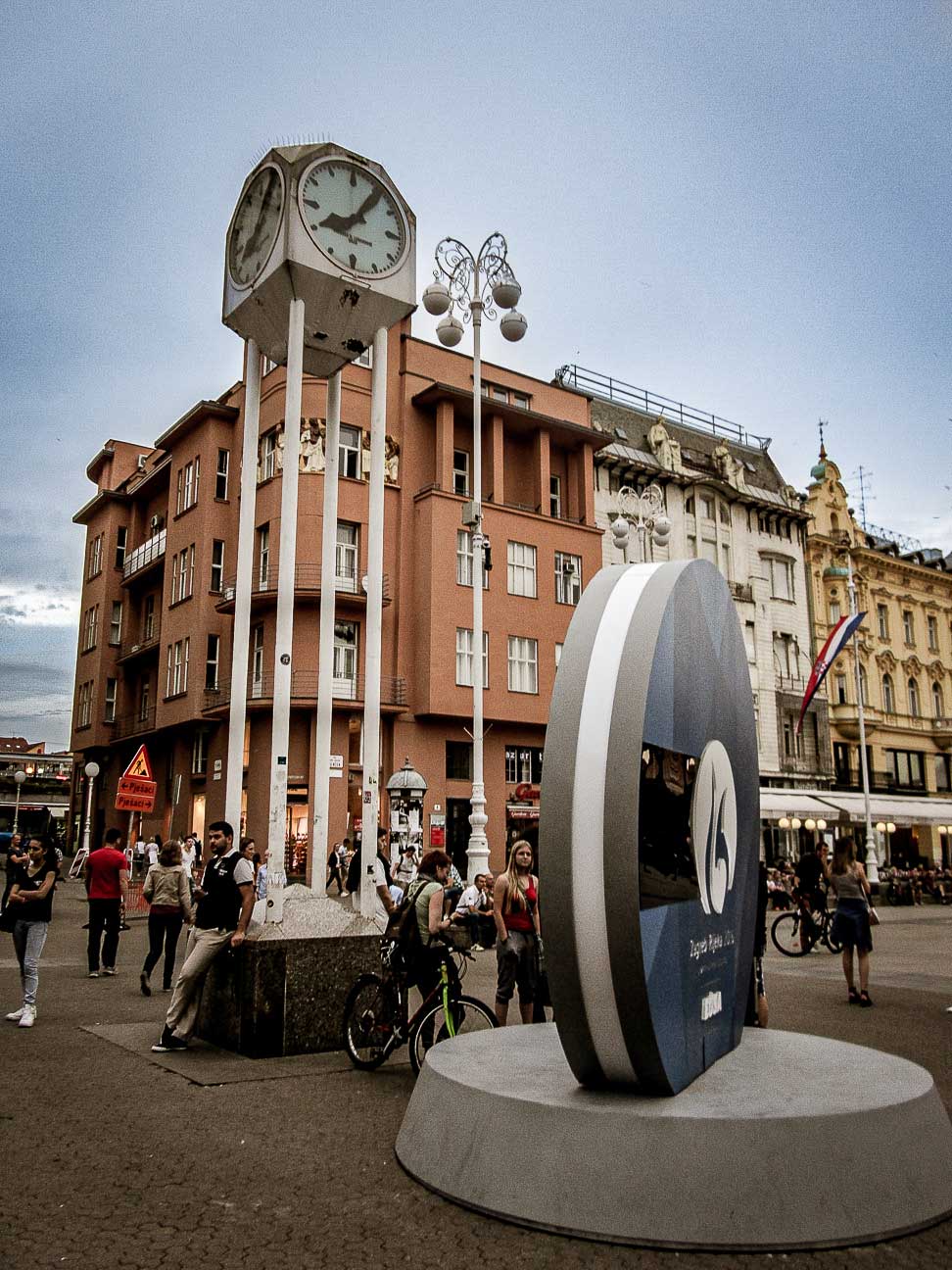 Josip Jelačić Square in Zagreb,Croatia